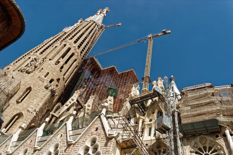 Travel view of Barcelona, Spain