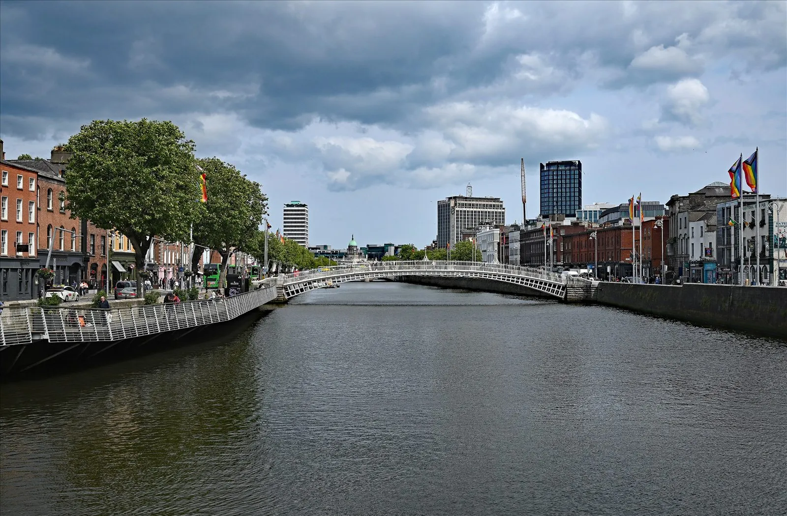 Travel view of Dublin, Ireland