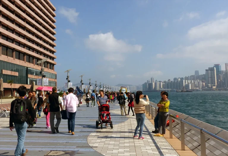 บรรยากาศการท่องเที่ยวในฮ่องกง ประเทศฮ่องกง