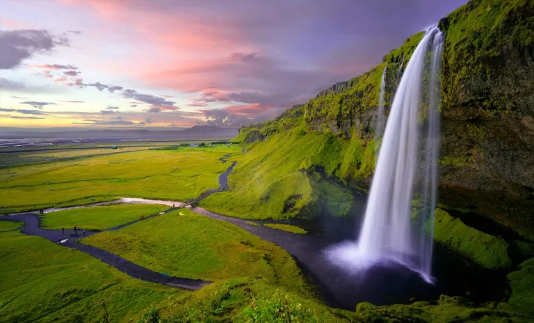 Travel view of Reykjavik, Iceland